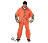 Widmann Tattooed Convict (Shirt, Tattooed Muscle Arms, Pants) (M) Orange