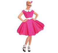 Widmann The 50s Rock'N'Roll Fashion Black (Dress With Petticoat, Belt, Headband)