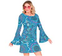 Widmann The 60s Fashion - Blue Mandala (Dress) (L) Turquoise / Light Blue