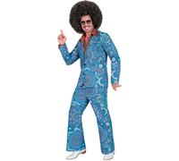 Widmann The 60s Fashion - Blue Mandala (Jacket, Pants) (M) Turquoise / Light Blu