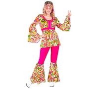 Widmann The 60s Fashion - Colorful Flowers (Shirt, Pants, Headband) (XXL) Differ