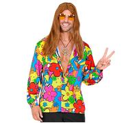 Flower Power Shirt Costume Medium for 60s 70s Hippy Fancy Dress
