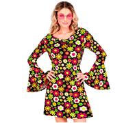 Widmann The 60s Fashion - Flowers (Dress) (XS) Black