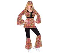 Widmann The 60s Fashion - Paisley (Shirt, Pants, Headband) (S) Pink