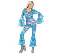 Widmann 11012870 70s Disco Style Outfit, Black, L