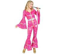W WIDMANN MILANO Party Fashion - 70s Style Disco Costume for Women, Jumpsuit, Ballerina, Dance, Brazilian Carnival, Pop Star, Rock Star, Theme Parties