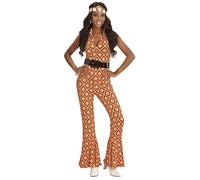 Widmann The 70s Groovy Style - Rhombus (Jumpsuit) (S) Orange