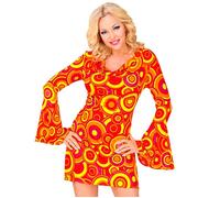 Widmann Adult Costume The 70s Groovy Style, Dress, Flower Power, Hippie, 70s, Theme Party, Carnival