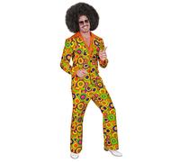 WIDMANN MILANO PARTY FASHION W Costume 70s Groovy Style, Reggae, Hippie, Flower Power, Disco Fever, Fancy Dress Costumes