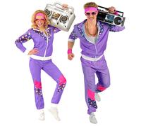 Widmann The 80s Shell Suit (Jacket, Pants) (XL) Purple / Lila