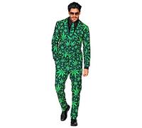 Widmann 11013003 Ganja Style Outfit, Green, XL