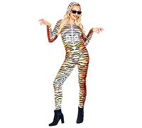 Widmann 02022 2022 Tiger Costume (Jumpsuit), Brown-White, L-XL