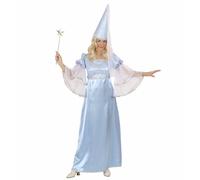 Widmann Turquoise Fairy (Dress, Hat Withveil) (L) Turquoise / Light Blue