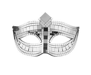 Widmann UNISEX CAT EYE DISCO BALL EYEMASK