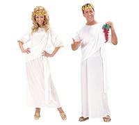 Unisex Toga Costume Large for Party Roman Emperor Fancy Dress