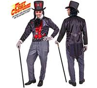 Widmann Vampire Fast Costume (Jacket, Pants, Hat, Jabot) (XXL) Different Colors
