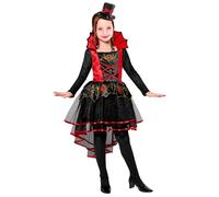 Widmann Vampiress (Dress, Mini Hat) (140 cm / 8-10 Years) Different Colors