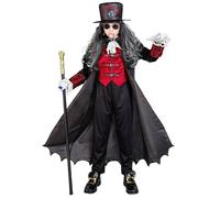 Widmann Vampiress (Dress, Mini Hat) (158 cm / 11-13 Years) Different Colors