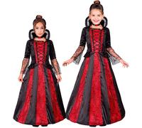 Widmann Vampiress (Dress With Wire Hoop, Choker) (128 cm / 5-7 Years) Different