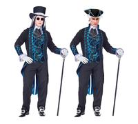 Widmann Victorian Vampire (Jacket With Vest, Shirt & Jabot, Pants, Hat) (L) Diff