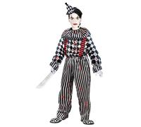 Widmann Vintage Clown (Jumpsuit With Ruff And Braces, Headpiece) (158 cm / 11-13