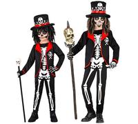 Widmann Voodoo Priest (Jacket With Shirt, Pants, Hat) (140 cm / 8-10 Years) Blac
