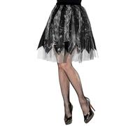Widmann W Adult Black Angel Ghost Skeleton Dead Bride Dia de los Muertos Halloween Skirt