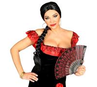 Widmann 01838 Senorita Wig, Black, Standard Size