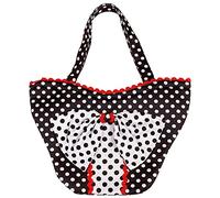 Widmann 10679 10679-50s Fashion Bag, Polka dots, Accessory, Retro, Theme Party, Fancy Dress, Carnival, Multicoloured, Standard Size