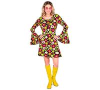 Widmann W MILANO Party Fashion - Costume 60s Dress, Hippie, Reggae, Flower Power, Disco Fever, Schlagermove