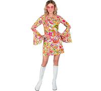 Widmann W MILANO Party Fashion - Costume 60s Dress, Hippie, Reggae, Flower Power, Disco Fever, Schlagermove