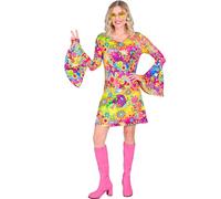 Widmann W MILANO Party Fashion - Costume 60s Dress, Hippie, Reggae, Flower Power, Disco Fever, Schlagermove