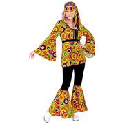 Widmann W Milano Party Fashion Costume 70s Groovy Style, Reggae, Hippie, Flower Power, Disco Fever, Fancy Dress Costumes