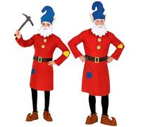 Widmann W MILANO Party Fashion - Costume Dwarf, Top, Belt, Hat with Beard, Gnome, Gnome, Fairy Tale, Theme Party, Carnival