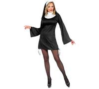 Widmann 07549 Women's Costume Nun, Black, XS