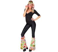 Widmann W MILANO Party Fashion - Hippie Set 60s / 70s Headband and Leg Warmers Hippie Reggae Flower Power