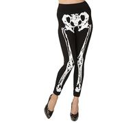 WIDMANN W MILANO Party Fashion - Women's Skeleton Leggings, Ballerina, Dia de los Muertos, Halloween, Carnival, Theme Parties, 75 DEN