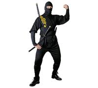 Widmann 39199 Ninja costume, Black, XXL