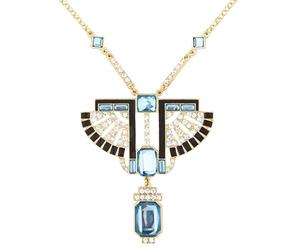 Widmann wdm03576 Pharaoh Necklace ? Gold with Rhinestones and Gemstones T, Multicoloured, One Size
