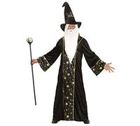Widmann wdm15223 ? Wizard Fantasy Costume, Black, Large