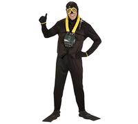 Widmann wdm74612 ? Diver Costume, Black, Medium