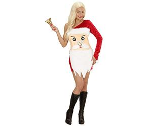 Widmann wdm76003 ? For Adults Santa Claus Girl Costume, Red, L