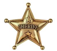 Widmann Widmann-03248 03248 - Sheriff Star, Accessory, Cowboy, Cowgirl, Wild Vest, Theme Party, Carnival, Unisex-Adult, Multicoloured, One Size