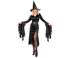 Widmann Witch (Dress, Belt, Hat) (L) Black