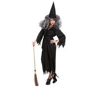 Widmann Witch (Dress, Belt, Hat) (XL) Black