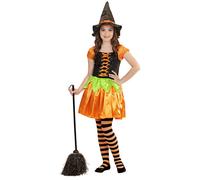 Widmann Witch (Dress, Hat) (158 cm / 11-13 Years) Purple / Lila