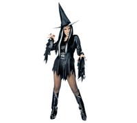 Widmann Witch (Dress, Hat) (XXXL) Black