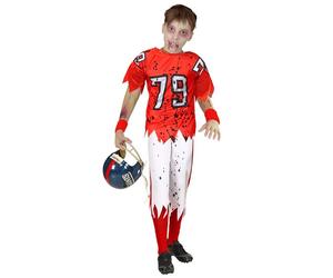 Widmann Zombie American Football Player (Stuffed T-Shirt, Pants) (128 cm / 5-7 Y
