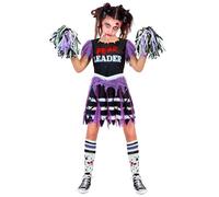 Widmann Zombie Cheerleader (Dress, Socks, Pom Poms) (116 cm / 4-5 Years) Differe