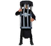 Widmann 10704 Zombie Ball Queen Costume Dress with Sash, Fingerless Gloves, Tiara, Multicoloured, XL